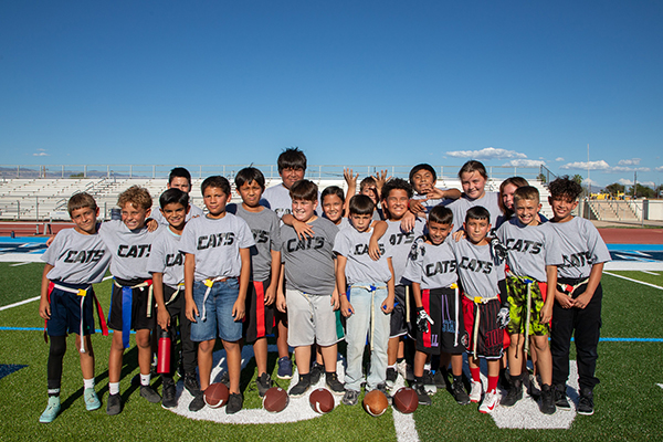 Vesey Wildcats flag football team photo